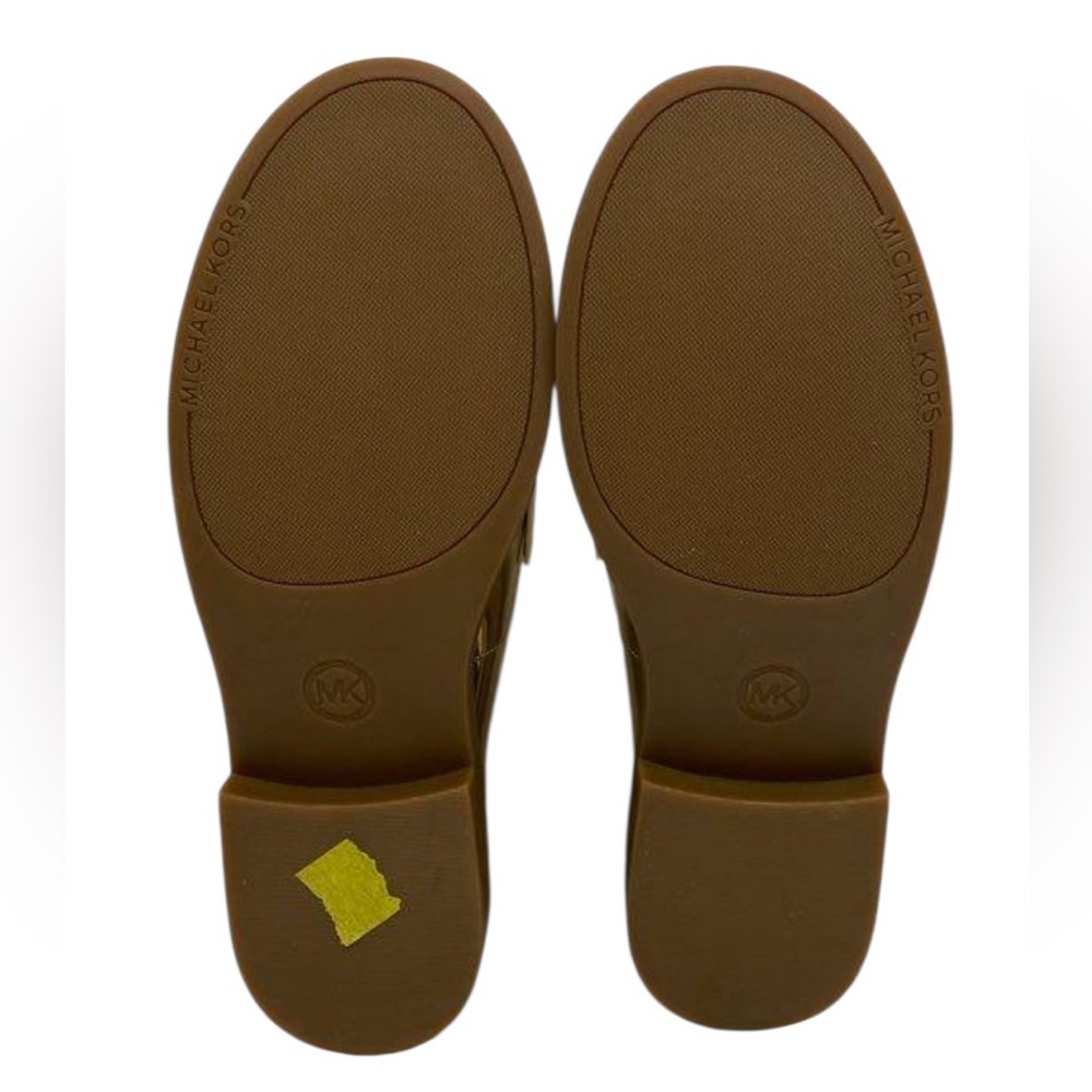 Michael Kors Eden Metallic Gold Leather Loafers Slip-On Flats - Picture 6 of 6
